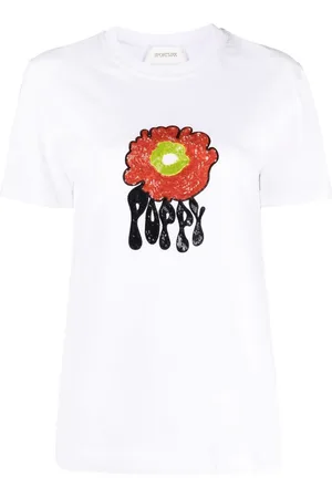 Sportmax T-shirt med grafisk tryk