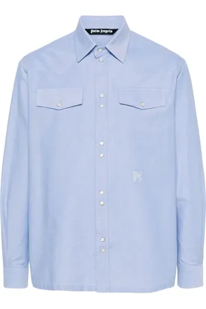 Palm Angels Skjorte med monogram-broderi