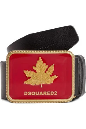Dsquared2 Læderbælte med logospænde