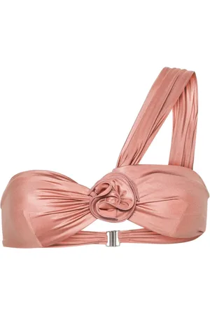 MAGDA BUTRYM Bikini med blomstrede applikationer og én skulder