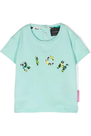 John Richmond T-shirt i jersey med logotryk