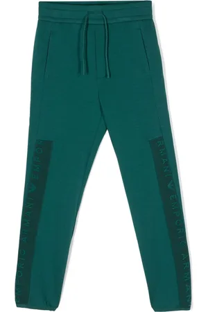 Emporio Armani Joggingbukser med præget logo og smalle ben