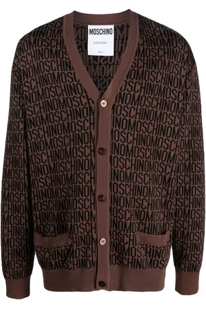 Moschino Strikket cardigan med heldækkende logo
