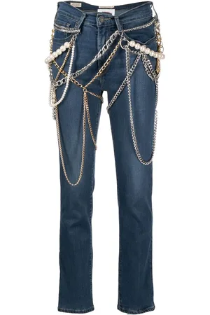 JUNYA WATANABE Jeans med lige ben og kædedetalje