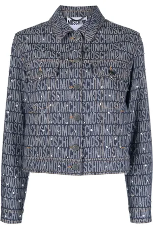 Moschino Denimjakke med monogramtryk