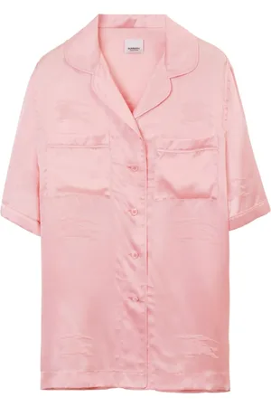 Burberry EKD-pyjamasskjorte i silke-jacquard