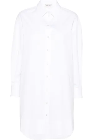 Alexander McQueen Skjortekjole i poplin