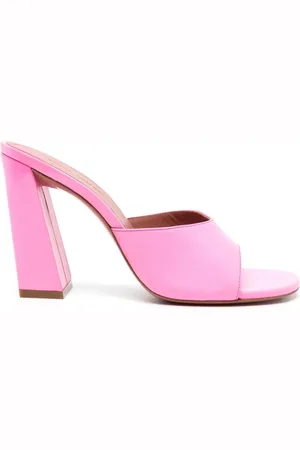 Amina Muaddi Brigitte 100mm sandaler med læder
