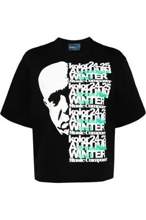 Kolor X On-U Sound T-shirt med ansigt-tryk