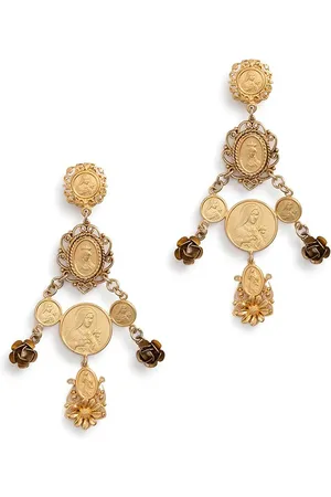 Dolce & Gabbana øreringe med udsmykket vedhæng