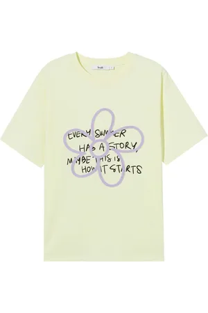 B+AB T-shirt med slogantryk