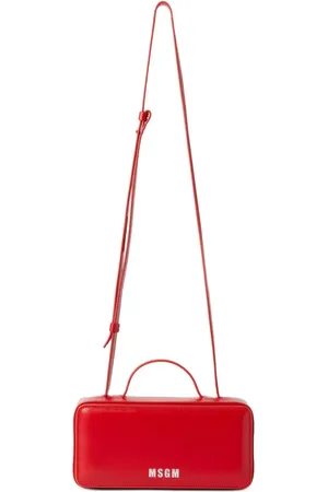 Msgm Tote i læder med logotryk