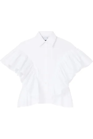 AZ FACTORY Waterfall T-shirt med flæseærmer