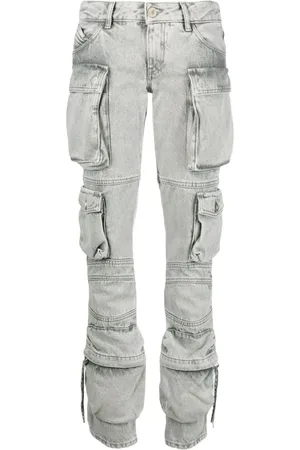 The Attico Essie jeans med lige ben og lav talje
