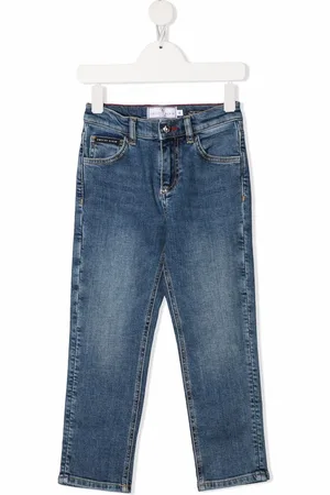Philipp Plein Jeans med dødningehovedbroderi