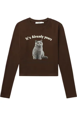 B+AB Sweatshirt med grafisk tryk