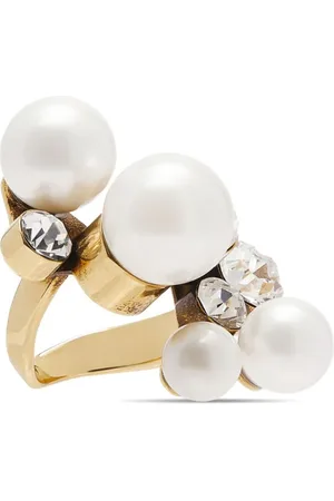 DRIES VAN NOTEN Dekoreret ring i messing