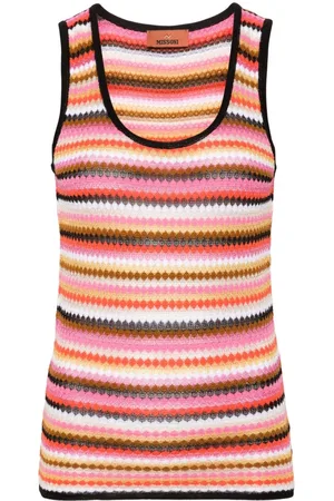 Missoni Ribstrikket tanktop med striber