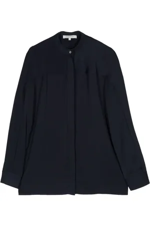 Maison Kitsuné Kraveløs skjorte med læg-detalje