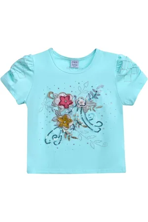 Mimi Tutu T-shirt med blomster-applikation