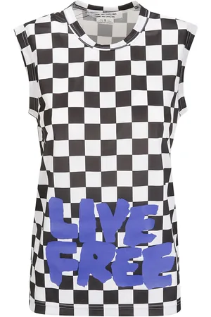 Comme des Garçons Ternet tanktop med slogantryk