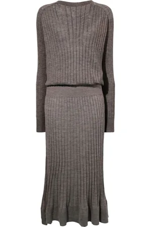Proenza Schouler Ribstrikket Eden midi-kjole
