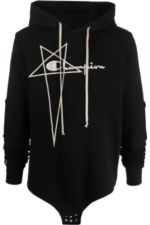 Rick Owens Hættetrøje med broderet logo