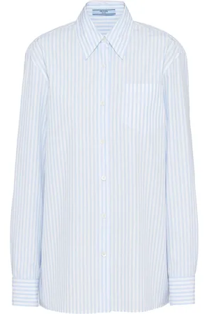 Prada Poplin-skjorte i jacquard