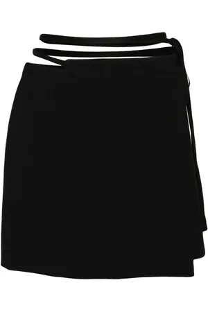 Sportmax Asymmetrisk kort slå om-nederdel