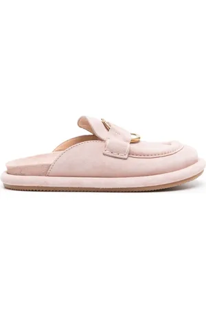Moncler Bell mules i ruskind