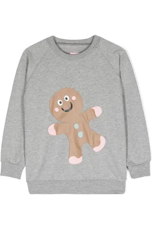 Wauw Capow by Bangbang Meleret sweatshirt med brunkage-mønster