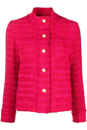 Pinko Tweed-jakke med høj hals