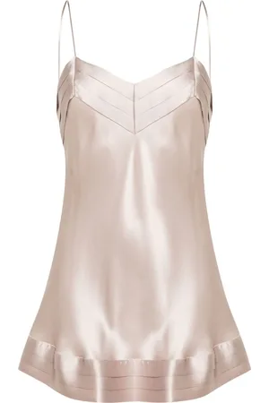 CARINE GILSON Plisseret babydoll-kjole i silke