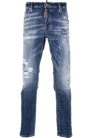 Dsquared2 Skater skinny-jeans med slitageeffekt