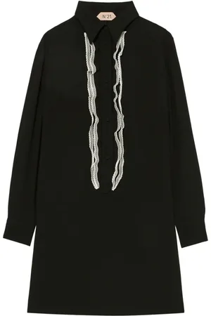 Nº21 Kort kjole med blondekant