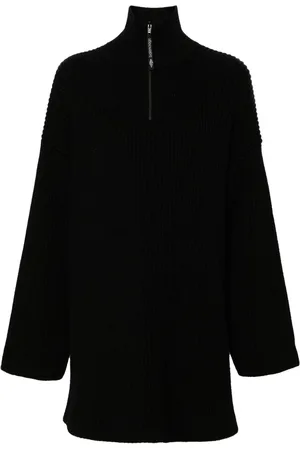 Balenciaga Ribbet trøje med logo-applikation