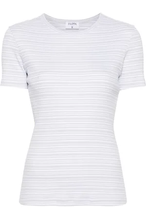 Filippa K Stribet og ribbet T-shirt