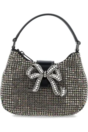 Self-Portrait Mikro Multi Rhinestone Crescent taske