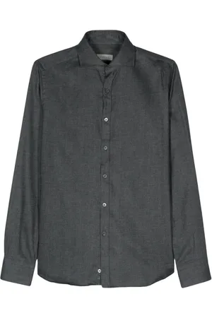 CANALI Skjorte med knapper og cutaway-krave