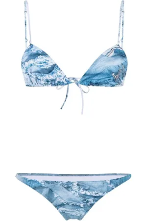 Natasha Zinko Bikini med jeans-tryk