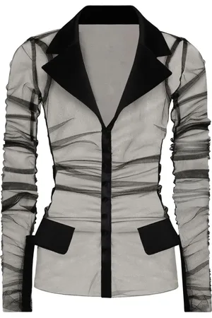 Dolce & Gabbana Semi-gennemsigtig blazer i tyl