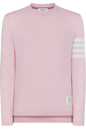 Thom Browne T-shirt med tre striber og lange ærmer
