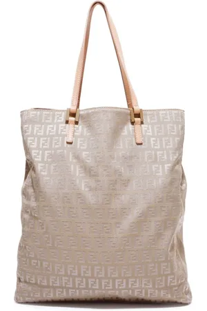 Fendi Tote i kanvas med Zucchino-jacquard