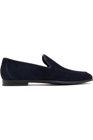 Magnanni Loafers i ruskind med mandelformet snude