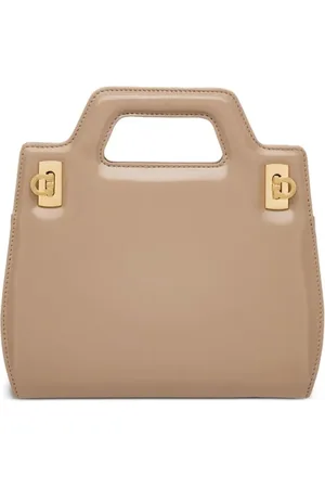 Salvatore Ferragamo Lille Wanda tote i læder