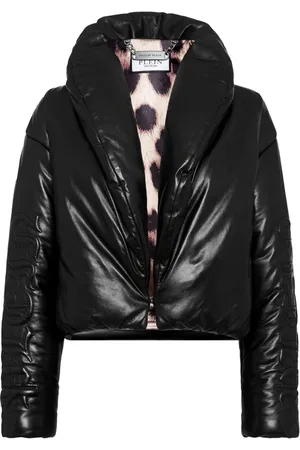 Philipp Plein Skull & Bones bikerjakke i læder