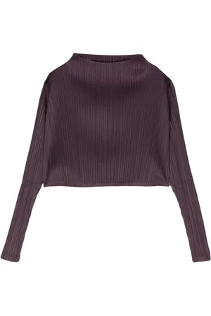 PLEATS PLEASE ISSEY MIYAKE Plisseret cropped January top