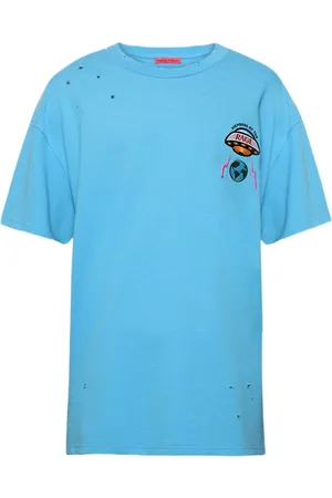 Members OF The Rage T-shirt med broderet logo og slitageeffekt