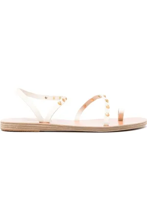 Ancient Greek Sandals Eleftheria sandaler i læder med bi