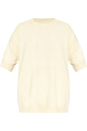 Jil Sander Strikket T-shirt med rund hals